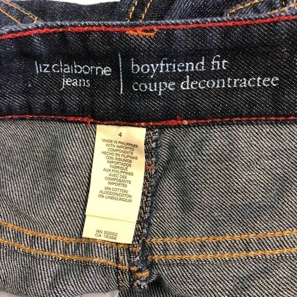 Liz Clairborne boyfriend jeans (sz 4 Women’s) - Picture 6 of 8